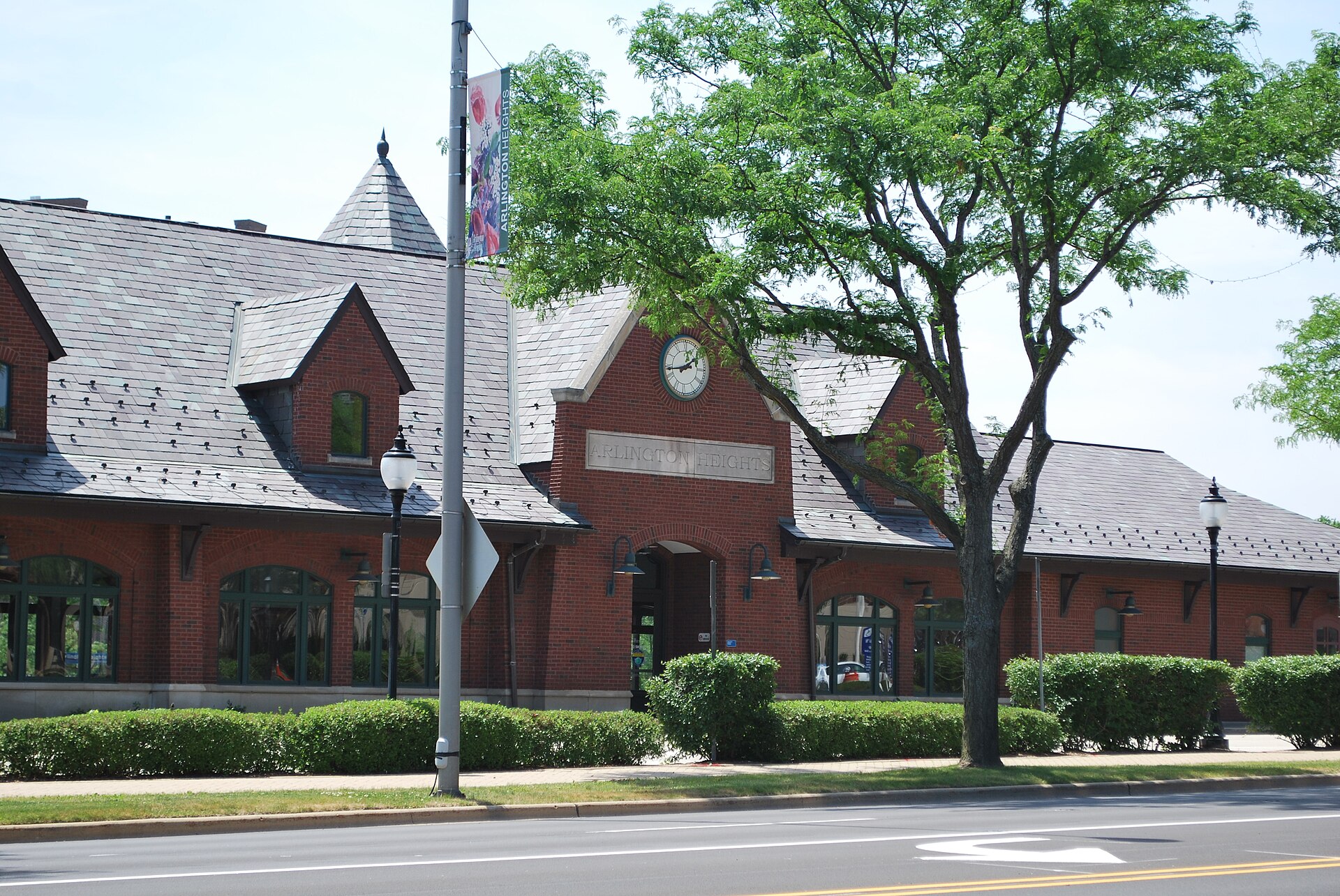 Arlington Heights Metra station on the Union Pacific Northwest Line