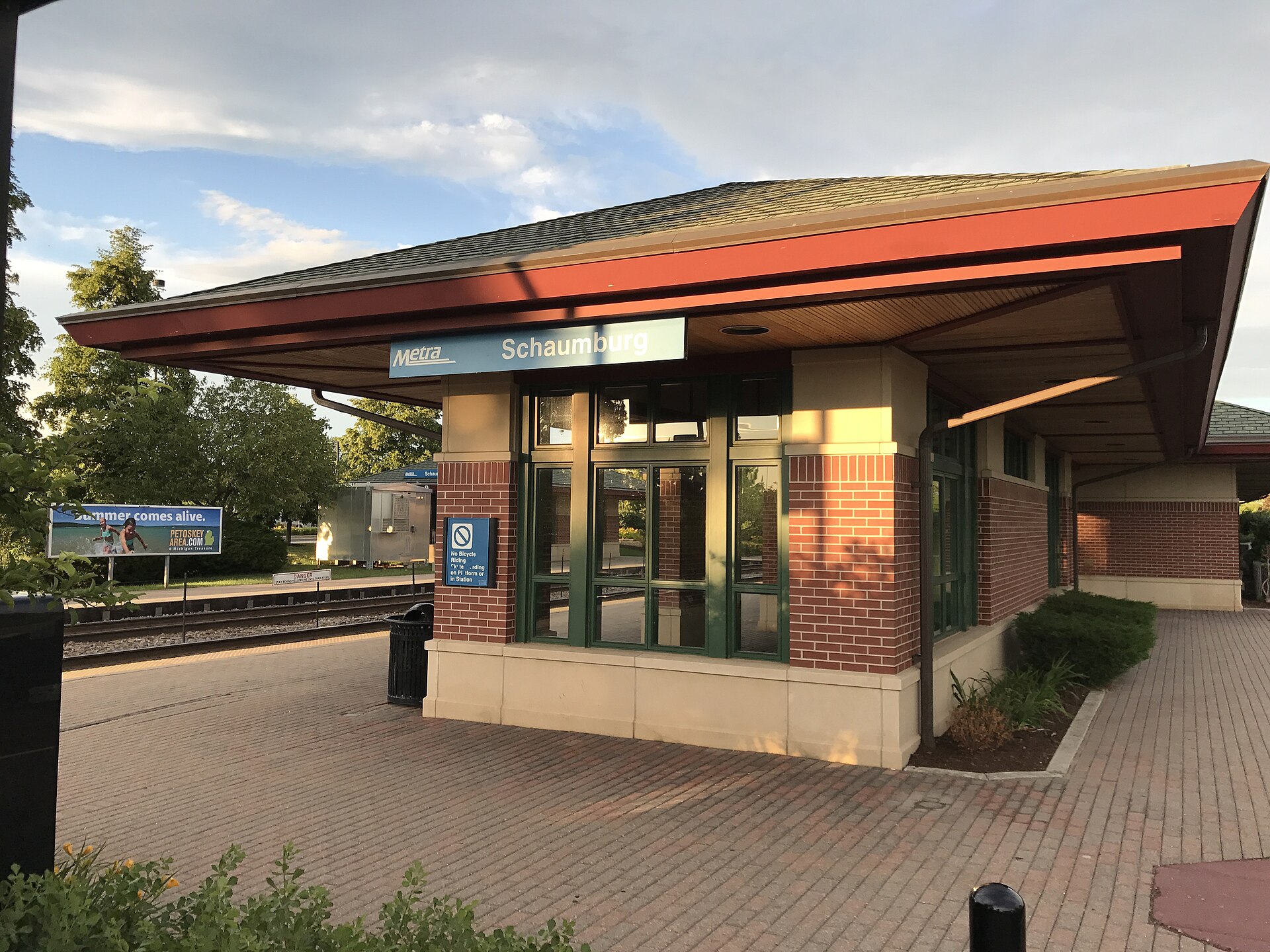 Schaumburg Metra station on the Milwaukee District West Line