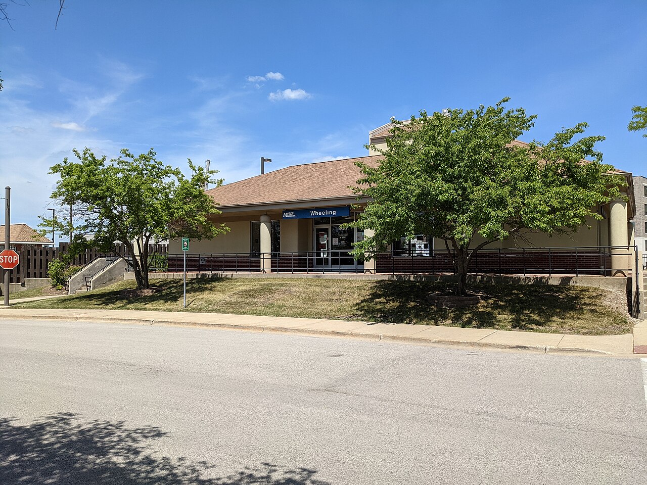Wheeling Metra station on the North Central Service